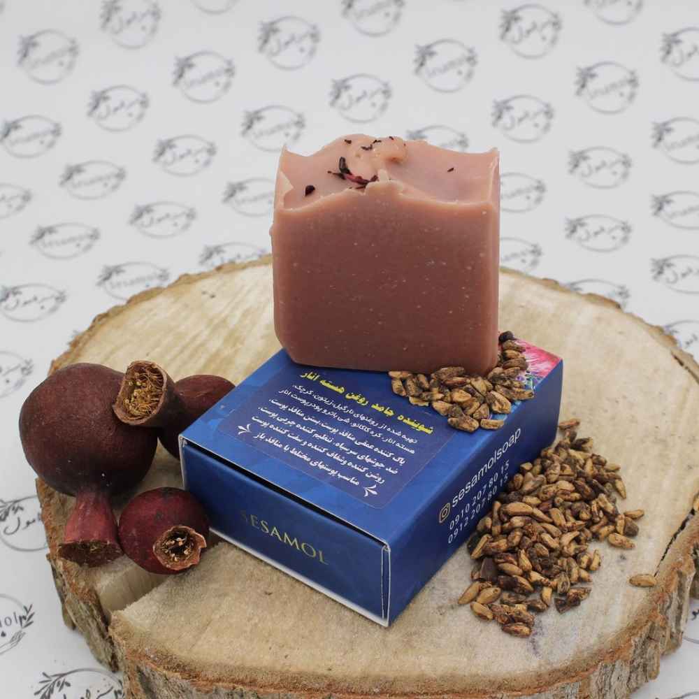 Natuurlijke Zeep voor Vette Huid met Granaatappelpitolie (6x)