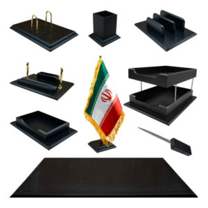 9-delige Houten Bureau Organizer Set
