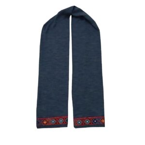 Balochi Geborduurde Sjaal voor Dames – Marineblauw