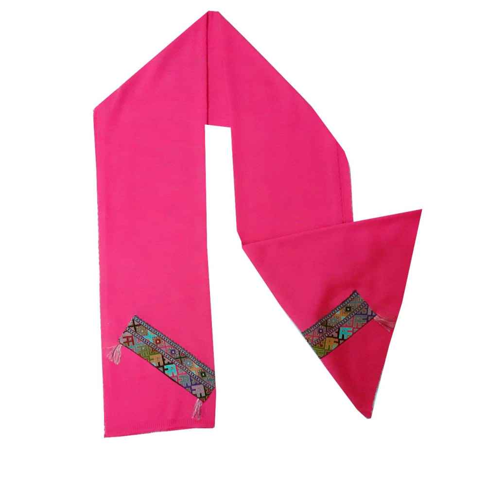 Balochi Geborduurde Sjaal voor Dames – Roze