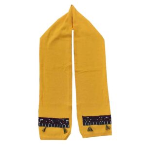 Balochi Geborduurde Sjaal voor Dames – Geel