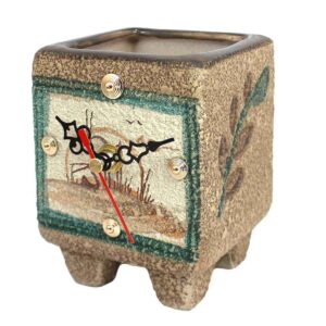 Keramische bureaublokklok model Vase