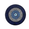 Decoratief aardewerken bord handgeschilderd dot-art Cheshm Nazar