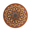 Decoratief aardewerken bord handgeschilderd dot-art Donya