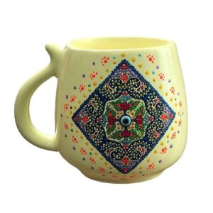 Artistieke keramische mok – Dot-art, model Taraneh