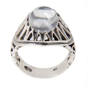 Perzische Dur-e Najaf Zilveren Ring voor Mannen – Elegance Alborz