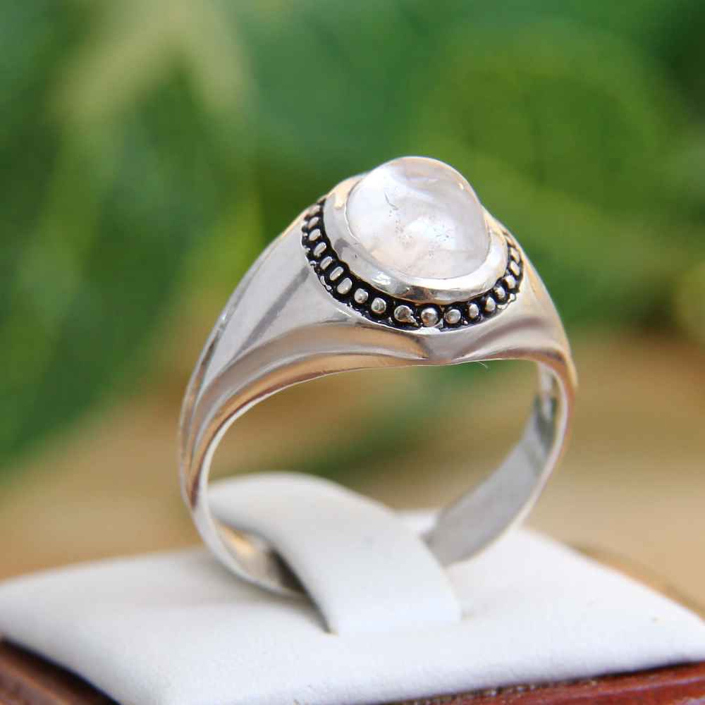 Perzische Dur-e Najaf Zilveren Ring voor Mannen – Elegance Basir