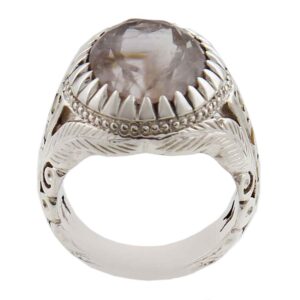 Perzische Dur-e Najaf Zilveren Ring voor Mannen – Elegance Milad