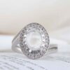 Dur-e Najaf zilveren ring voor dames – Bliss Raha