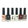 Halal nagellak – glans & glitter – Chique kleuren (6 stuks)