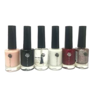 Halal nagellak – glans & glitter – Chique kleuren (6 stuks)