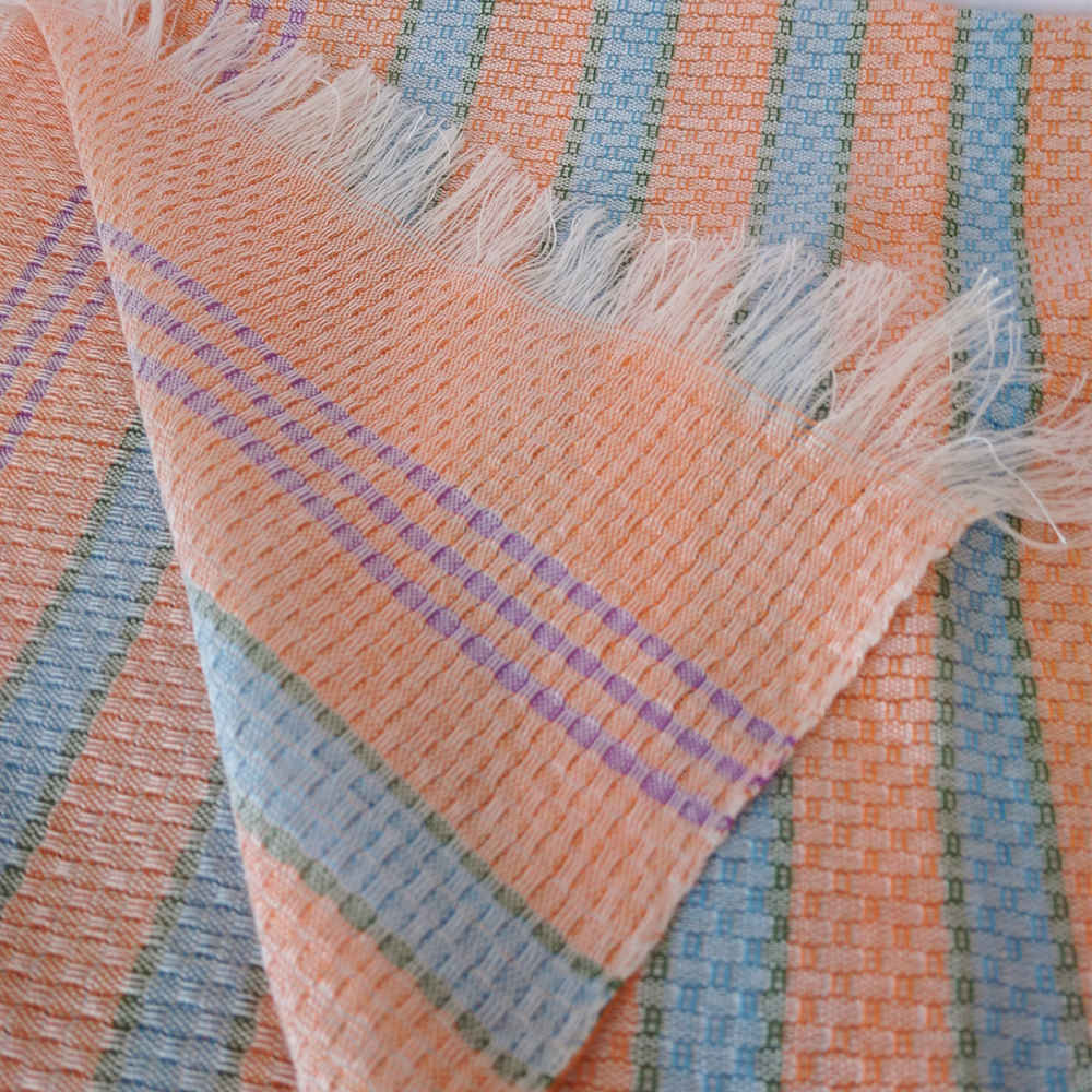 Perzische katoenen handdoek – handgeweven Toebafi, kleurrijk model (set van 2)