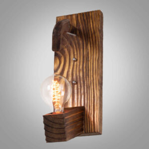 Houten wandlamp in moderne minimalistische stijl – Gezellige esthetiek G14