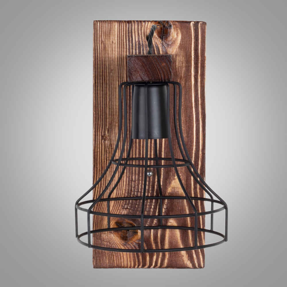 Houten wandlamp in moderne minimalistische stijl – Gezellige esthetiek G10