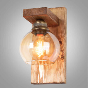 Houten wandlamp in moderne minimalistische stijl – Gezellige esthetiek G18