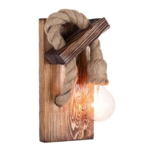Houten wandlamp in moderne minimalistische stijl – Gezellige esthetiek G6