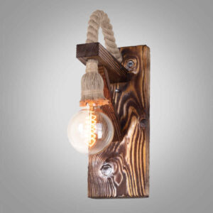 Houten wandlamp in moderne minimalistische stijl – Gezellige esthetiek G17