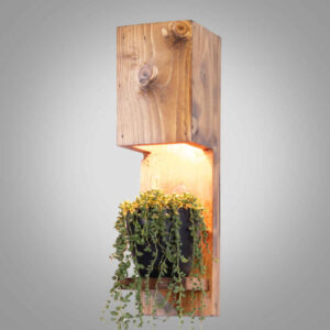Houten wandlamp in moderne minimalistische stijl – Gezellige esthetiek G13
