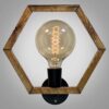 Houten wandlamp in moderne minimalistische stijl – Gezellige esthetiek G3