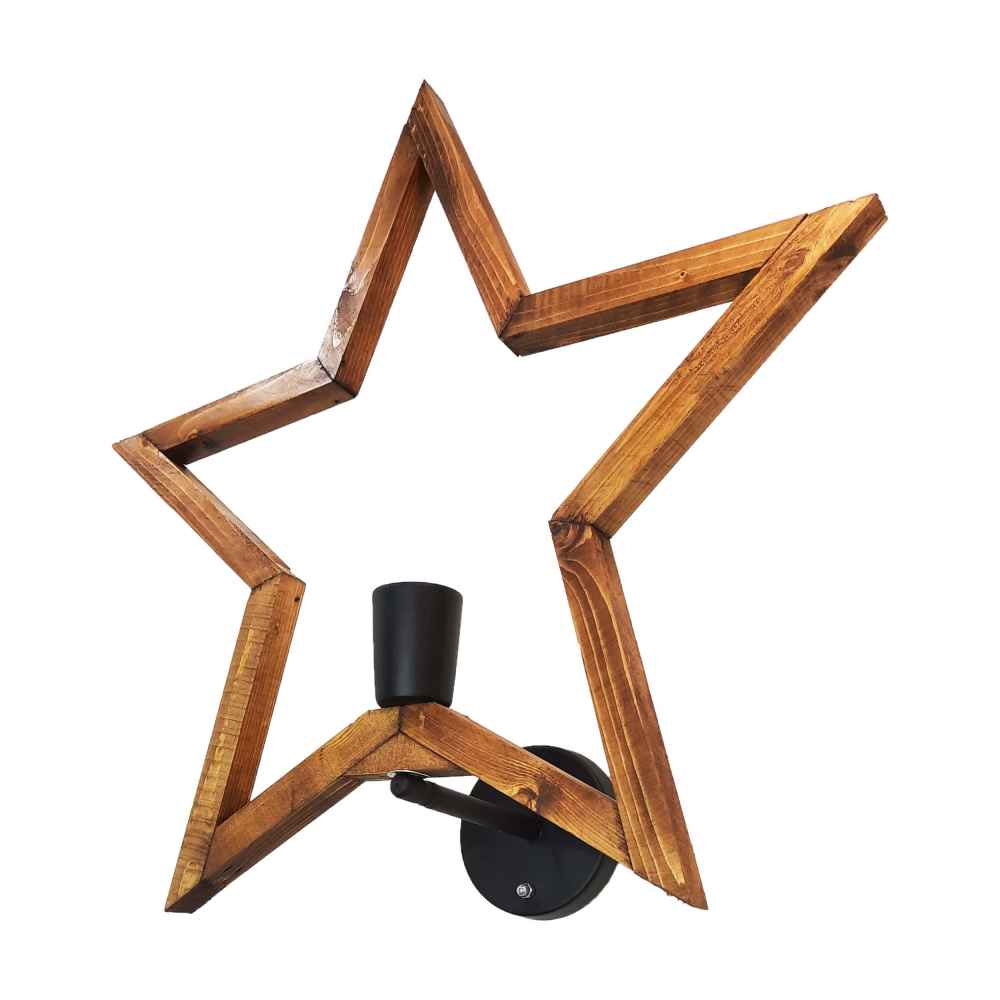 Houten wandlamp in moderne minimalistische stijl – Gezellige esthetiek G4
