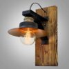 Houten wandlamp in moderne minimalistische stijl – Gezellige esthetiek G16