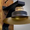Houten wandlamp in moderne minimalistische stijl – Gezellige esthetiek G16