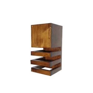 Houten wandlamp in moderne minimalistische stijl – Gezellige esthetiek