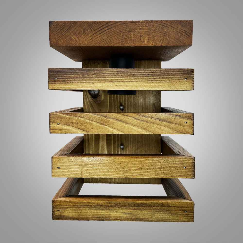 Houten wandlamp in moderne minimalistische stijl – Gezellige esthetiek G9