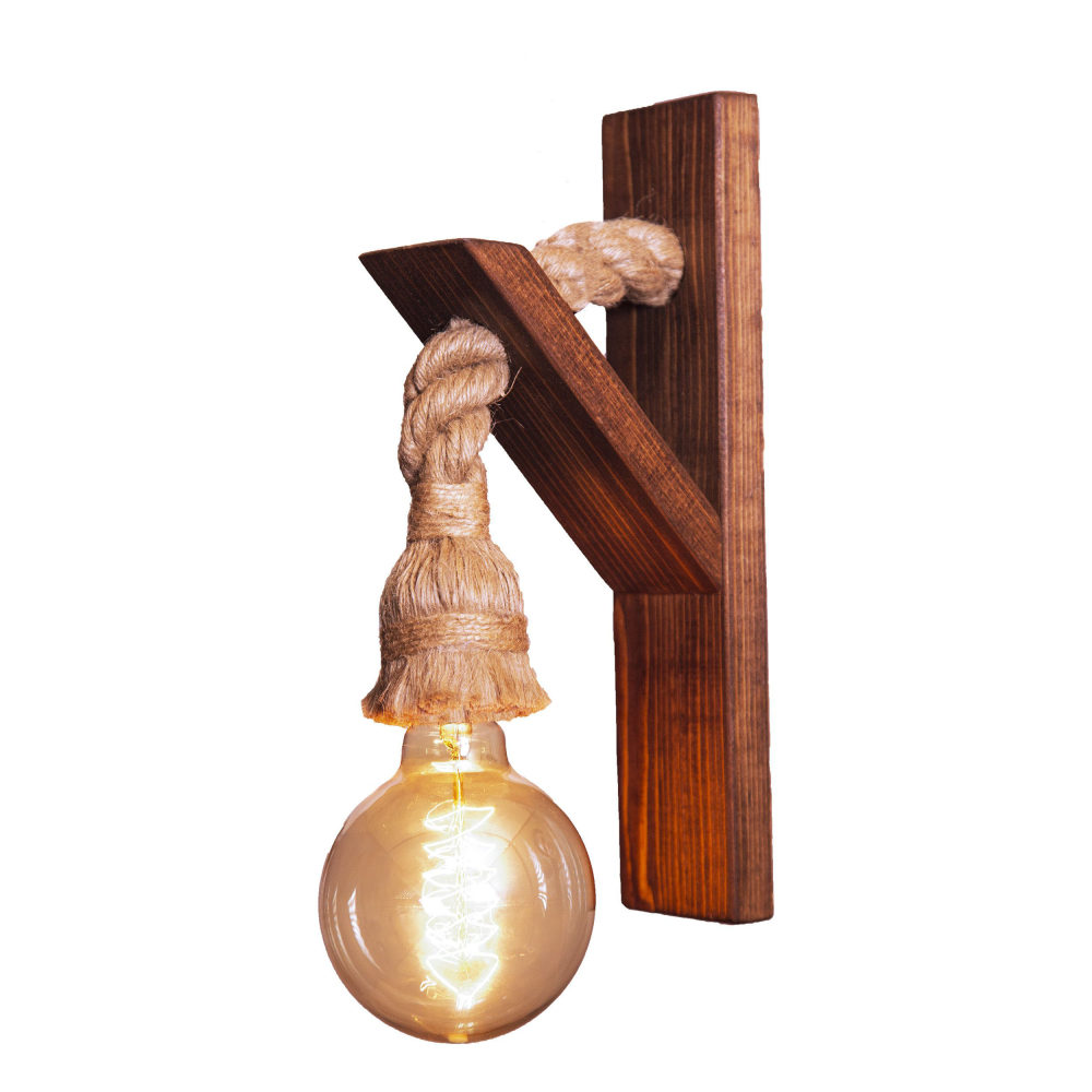 Houten wandlamp in moderne minimalistische stijl – Gezellige esthetiek G20