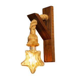 Houten wandlamp in moderne minimalistische stijl – Gezellige esthetiek G20