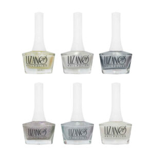Halal nagellak – glans & glitter – Schelpkleuren (6 stuks)
