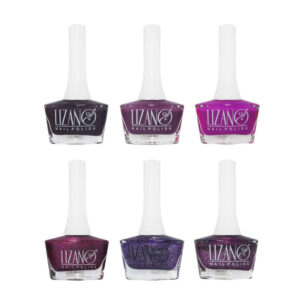 Halal nagellak – glitter finish – Paarse kleuren (6 stuks)