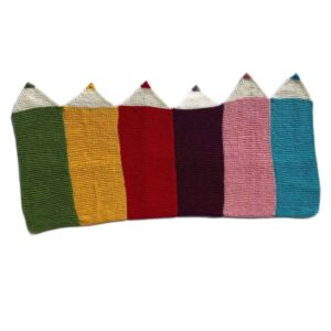 Handgeweven Boho Macramé Vloerkleed – Potlood Design