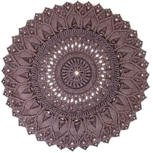 Handgeweven Boho Macramé Vloerkleed – Zonnebloem Design