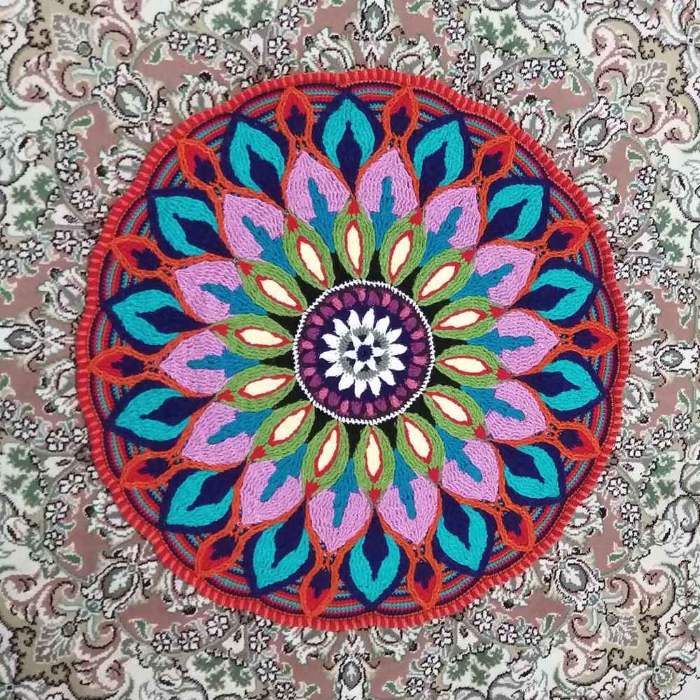 Handgeweven Boho Macramé Vloerkleed – Karim Patroon