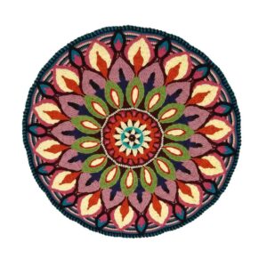Handgeweven Boho Macramé Vloerkleed – Kokab Patroon