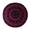 Handgeweven Boho Macramé Vloerkleed – Rozenpatroon
