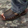 Heren Natuurleren Sandalen – Model Ahwaz