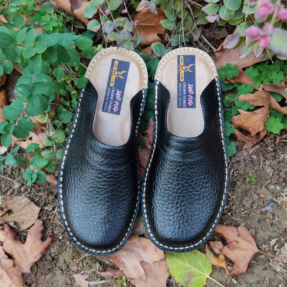 Nalain Slippers in Islamitische Stijl met Echt Leer voor Heren