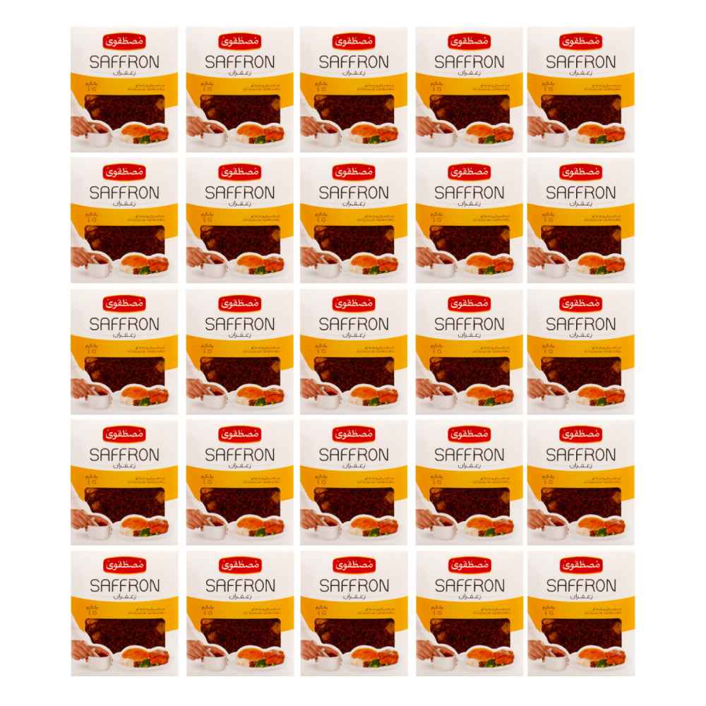 Mostafavi Sargol Saffraan – 25x Iraanse saffraan bulkverpakking – 1g per stuk