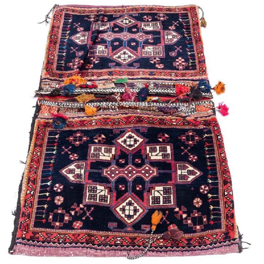 Vintage Perzische Zadeltas – Handgeweven & Tweedehands Tōbrag – Soha