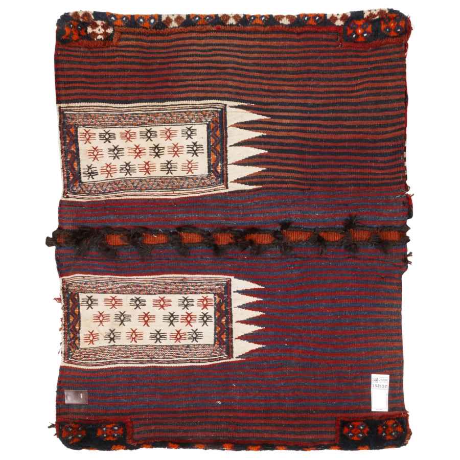 Vintage Perzische Zadeltas – Handgeweven & Tweedehands Tōbrag – Sorkh