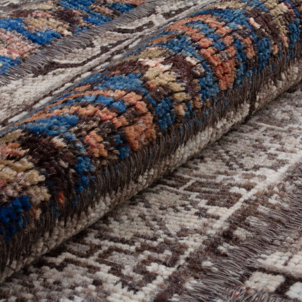 Vintage Perzisch Handgeknoopt Patchwork Tapijt