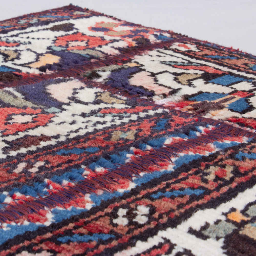 Vintage Patchwork Tapijt Bakhtiar – Bloemen Wol