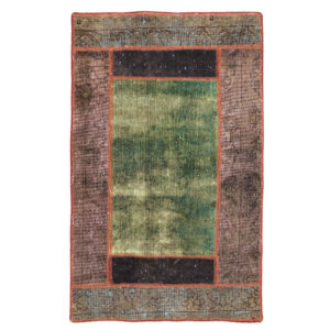 Vintage Patchwork Tapijt Baran – Abstract Wol