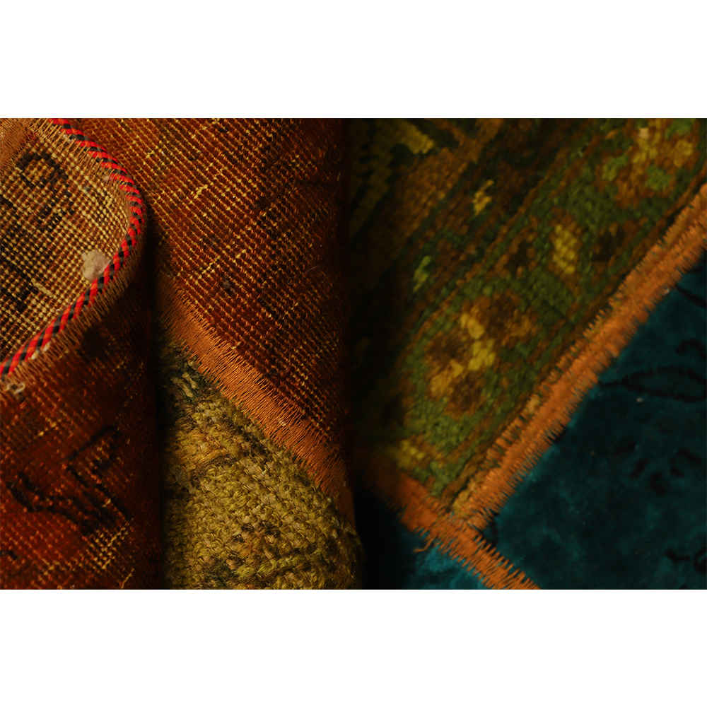 Vintage Patchwork Tapijt Bardia – Hedendaags Abstract