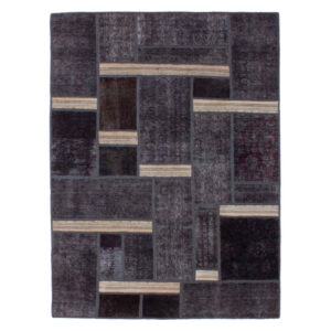 Vintage Patchwork Tapijt Deep – Abstract Wol