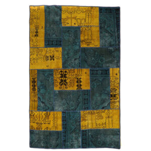 Vintage Patchwork Tapijt Dorsa – Hedendaags Abstract