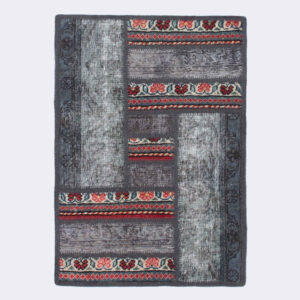 Vintage Patchwork Tapijt Farhan – Abstract Wol