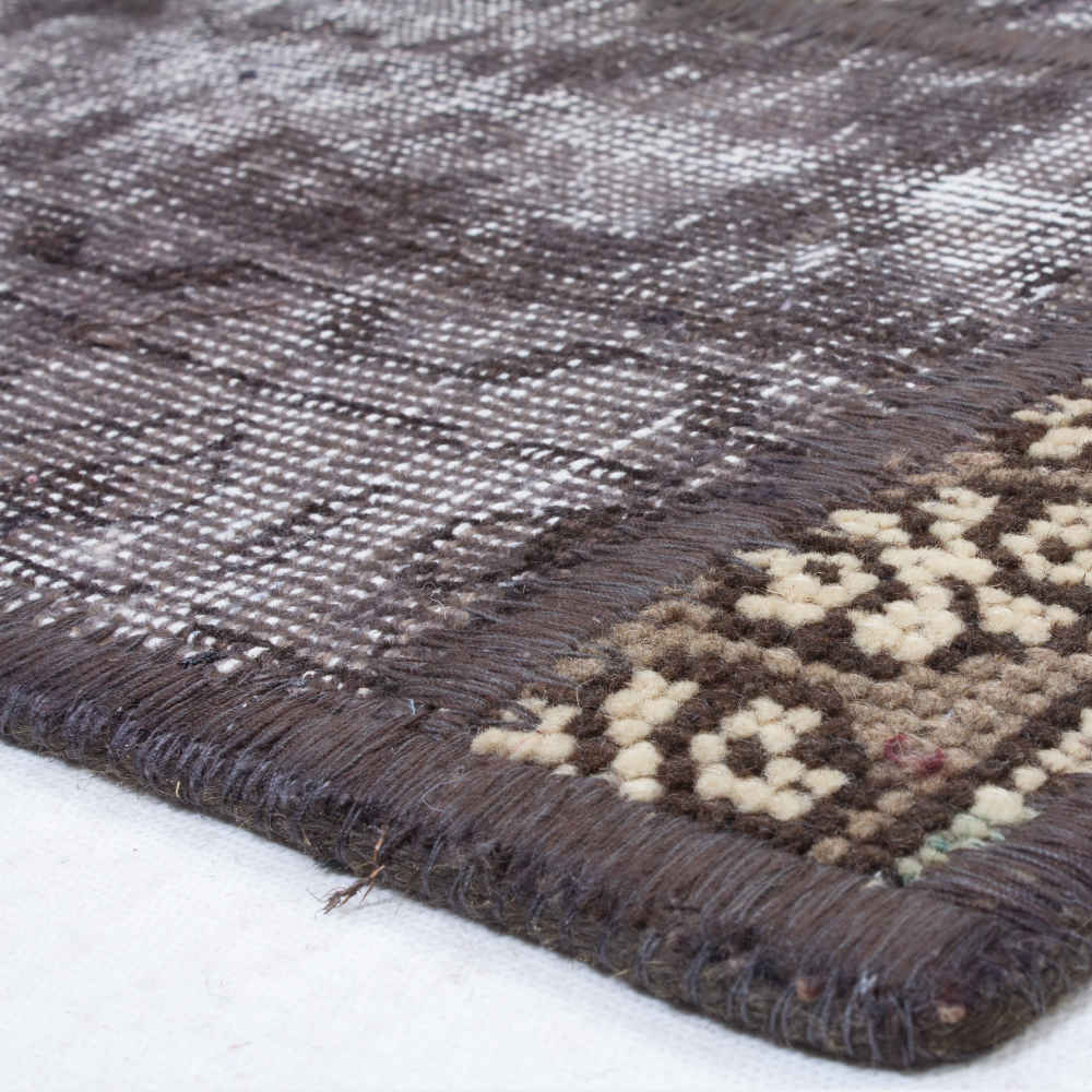 Vintage Perzisch Handgeknoopt Patchwork Tapijt Maedeh